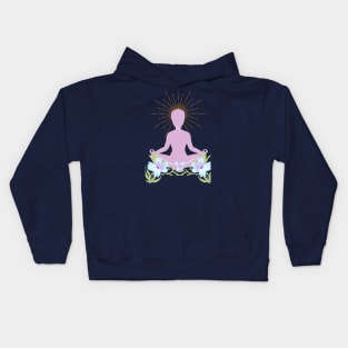 Meditation, Chakra, Spirtual, Mindfullness Kids Hoodie